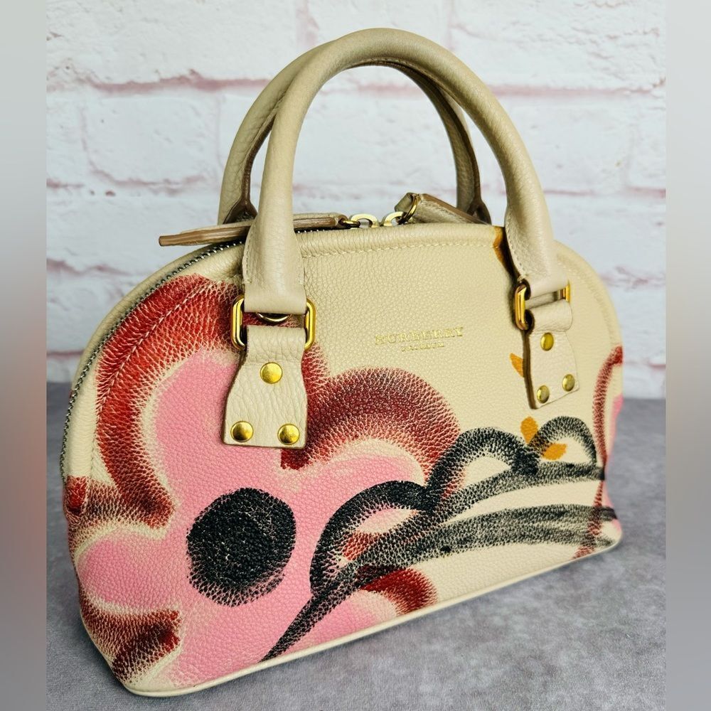 Rare Burberry Handpainted Prorsum Bloomsbury Satchel